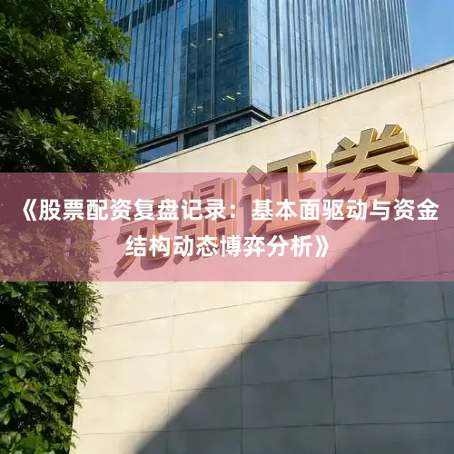 《股票配资复盘记录：基本面驱动与资金结构动态博弈分析》