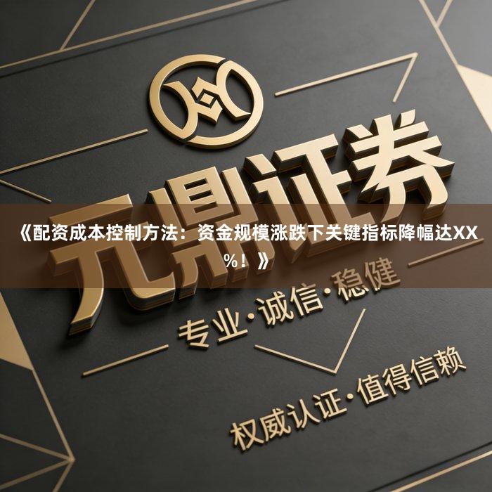 《配资成本控制方法：资金规模涨跌下关键指标降幅达XX%！》