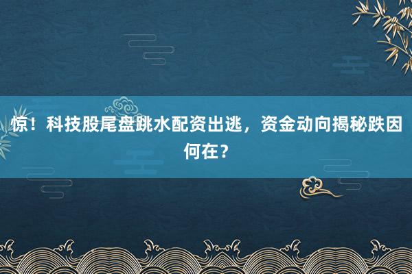 惊！科技股尾盘跳水配资出逃，资金动向揭秘跌因何在？