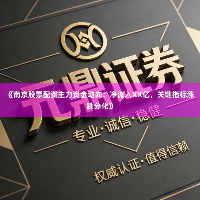 《南京股票配资主力资金动向：净流入XX亿，关键指标涨跌分化》