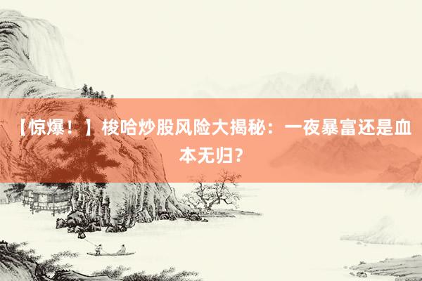 【惊爆！】梭哈炒股风险大揭秘：一夜暴富还是血本无归？