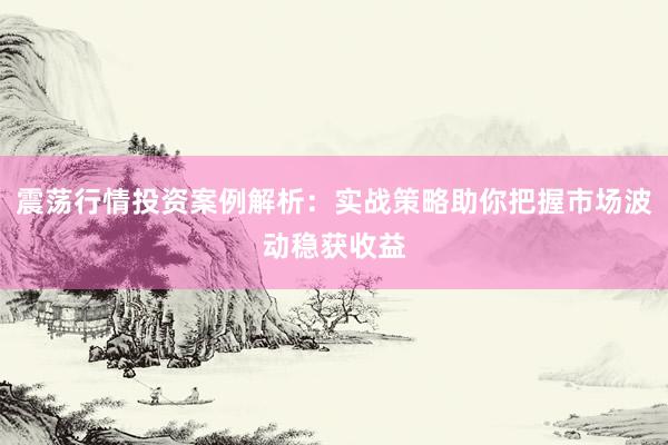 震荡行情投资案例解析：实战策略助你把握市场波动稳获收益